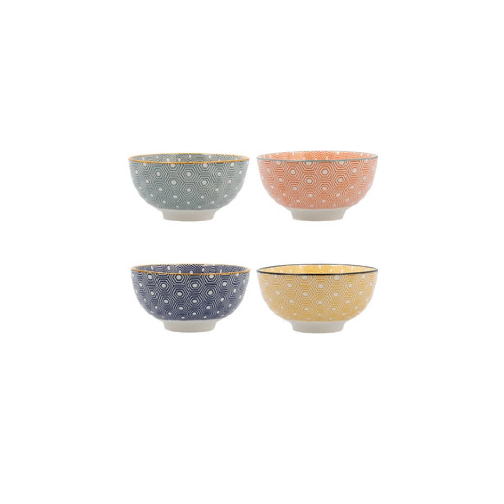 BOL PORCELANA DECORADO    é 11 CM COLORE